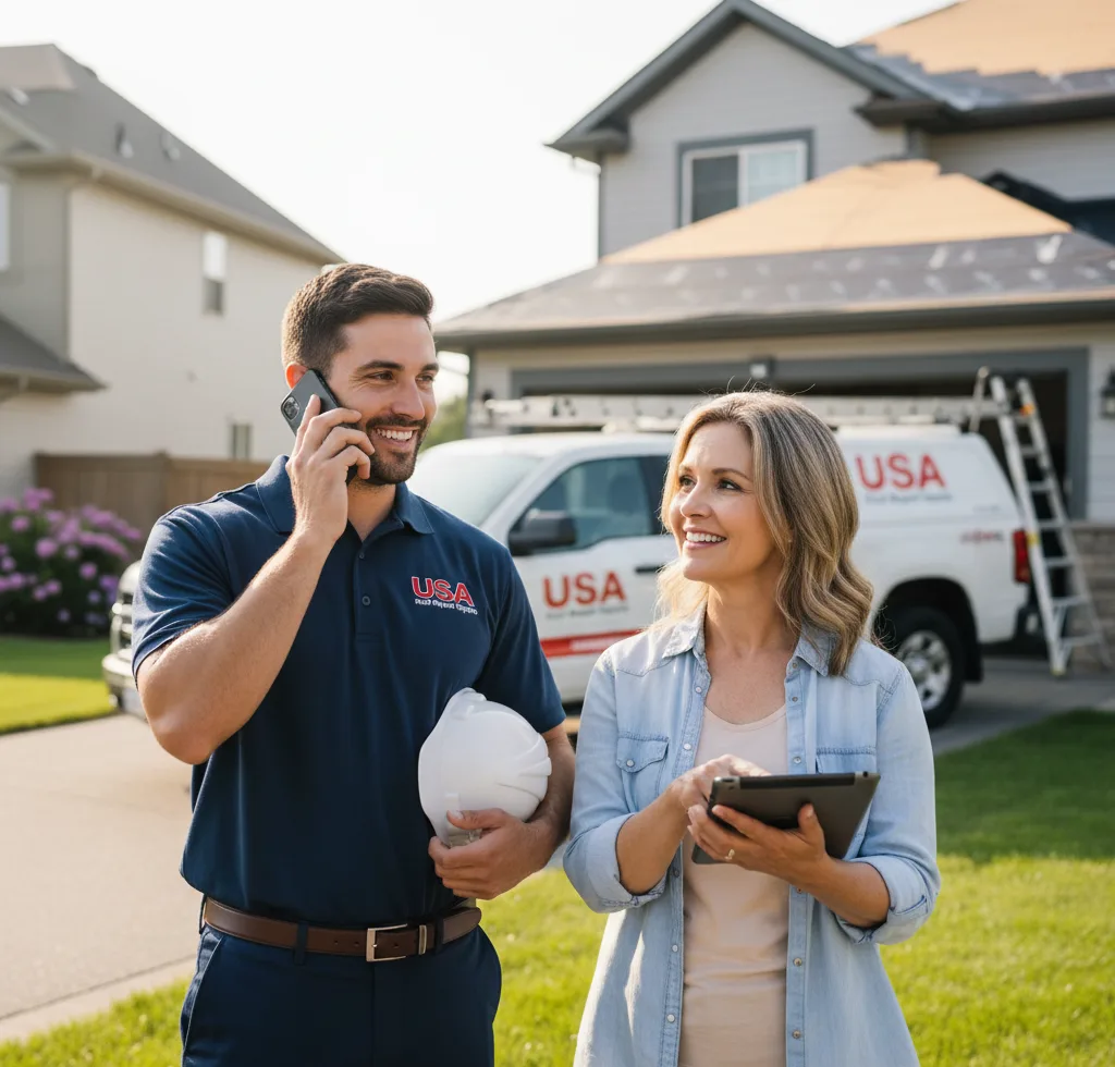 USA Roof Repair Experts customer support in Herrin